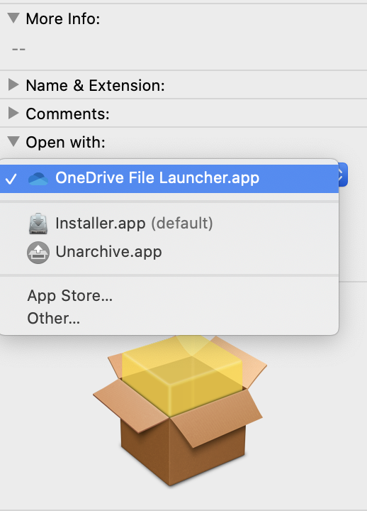 Macos associate file extension with application